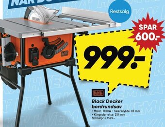 Bilka Black Decker bordrundsav tilbud