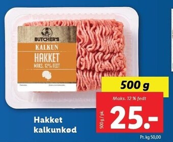 Lidl Hakket kalkunkød tilbud