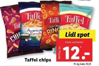 Lidl Taffel chips tilbud
