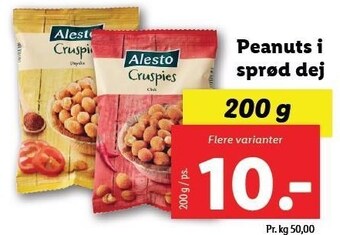 Lidl Peanuts i sprød dej tilbud