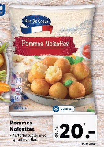 Lidl Pommes noisettes tilbud