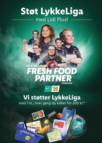 Lidl Støt lykkeliga med lidl plus! tilbud