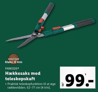 Lidl Hækkesaks med teleskopskaft tilbud