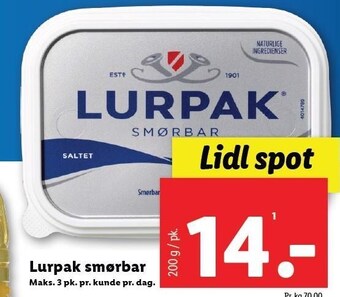 Lidl Lurpak smørbar tilbud