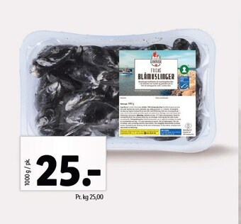 Lidl Friske blåmuslinger tilbud