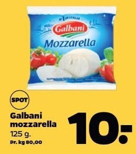 Netto Galbani mozzarella tilbud