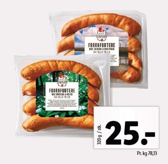 Lidl Frankfurtere tilbud