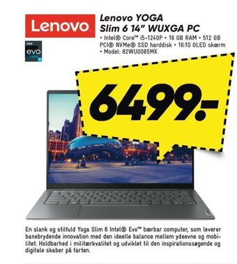Bilka Lenovo YOGA Slim 6 14" WUXGA PC tilbud