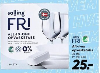 Bilka Alt-i-en opvasketabs tilbud