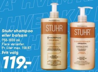Bilka Stuhr shampoo eller balsam tilbud