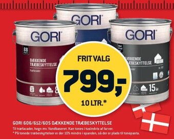 10-4 Byggecenter GORI 606/612/605 DÆKKENDE TRÆBESKYTTELSE tilbud