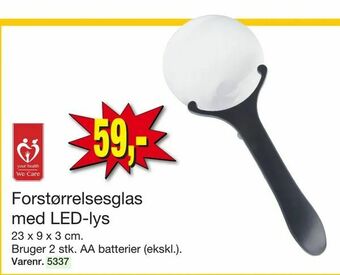 Harald Nyborg Forstørrelsesglas med LED-lys tilbud