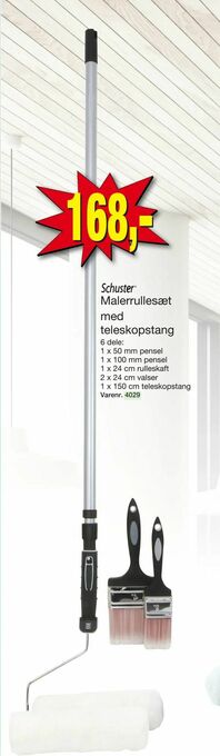 Malerrullesæt med teleskopstang
