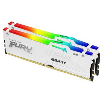Komplett Kingston fury beast rgb ddr5 6000mhz 32gb (hvidt) tilbud