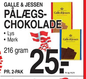 Pålægschokolade
