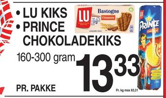 ABC Lavpris Lu kiks • prince chokoladekiks tilbud