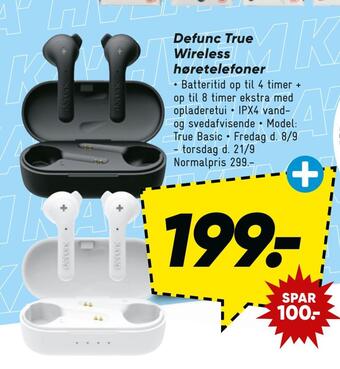 Bilka Defunc true wireless høretelefoner tilbud