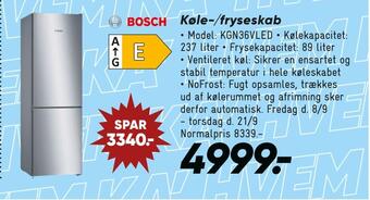Bilka Køle-/fryseskab tilbud