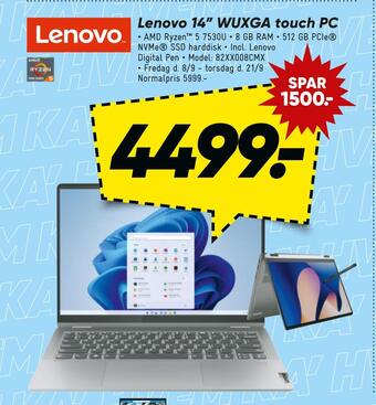 Bilka Lenovo 14 wuxga touch pc tilbud