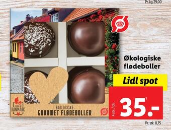 Lidl Økologiske flødeboller tilbud