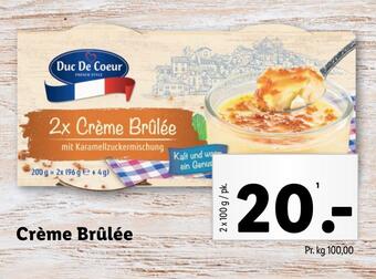 Lidl Crème brûlée tilbud