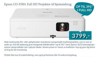 CBC Epson co-fh01 full hd projektor til hjemmebrug tilbud