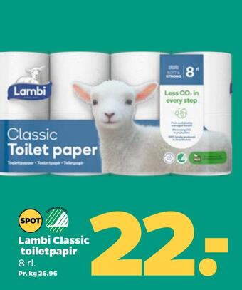 Netto Lambi classic toiletpapir tilbud