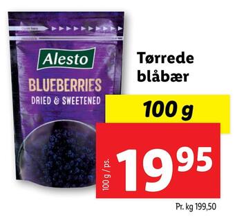 Lidl Tørrede blåbær tilbud