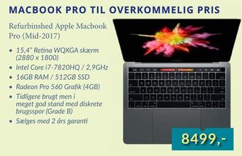 Refurbinshed apple macbook pro (mid-2017)