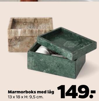 Netto Marmorboks med låg tilbud