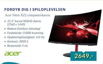 Acer nitro xz2 computerskærm