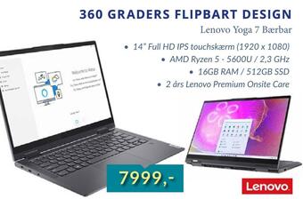 Lenovo yoga 7 bærbar