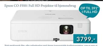 Epson co-fh01 full hd projektor til hjemmebrug