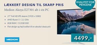 Tjdata Medion akoya e27301 alt-i-én pc tilbud