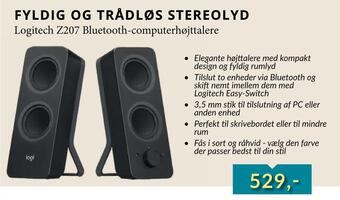 CBC Logitech z207 bluetooth-computerhøjttalere tilbud