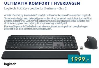 CBC Logitech mx keys combo for business - gen 2 tilbud