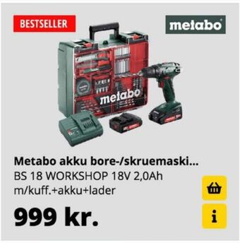 10-4 Byggecenter Metabo bore- og skruemaskine tilbud