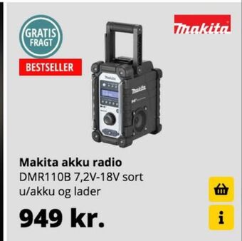 10-4 Byggecenter Makita arbejdsradio tilbud