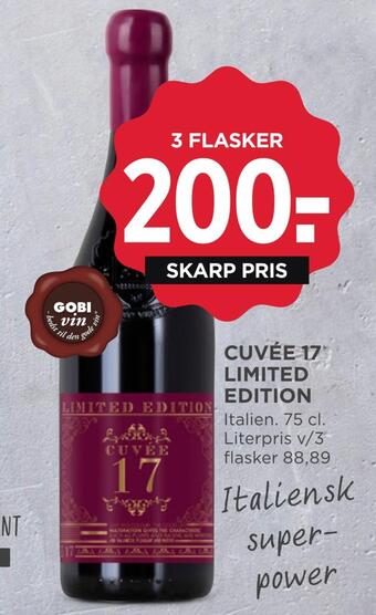 MENY Cuvée 17 limited edition tilbud