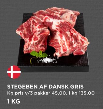 MENY Stegeben af dansk gris tilbud