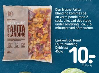 Lækkert og nemt fajita blanding
