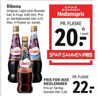 SPAR Ribena tilbud