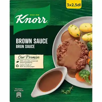 Fleggaard Knorr sauce brun 3x30g tilbud