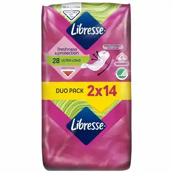 Fleggaard Libresse ultra long 28 stk. duopack tilbud