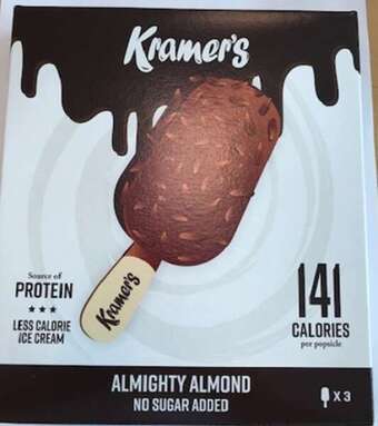 REMA 1000 Vaniljeis med mandler, 300 ml tilbud