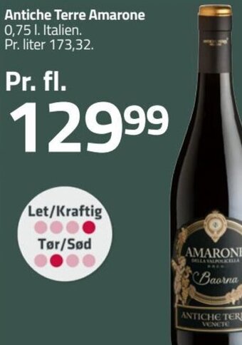 Fleggaard Antiche Terre Amarone tilbud