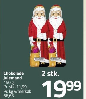 Fleggaard Chokolade Julemand tilbud