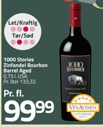 Fleggaard 1000 Stories Zinfandel Bourbon Barrel Aged tilbud