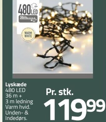 Fleggaard Lyskæde 480 LED tilbud