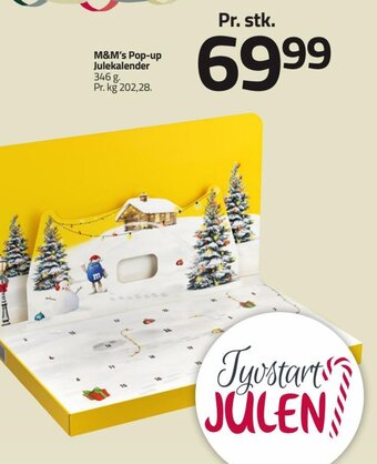 Fleggaard M&M's Pop-up Julekalender tilbud